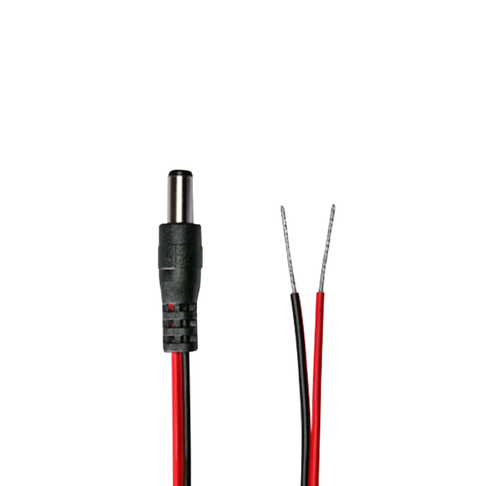 2.1mm Barrel Plug (Male) w/ Pigtail for DC12V Cameras Clinton Electronics